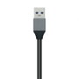 Aisens Hub USB 3.0 Aluminio Gris 10cm